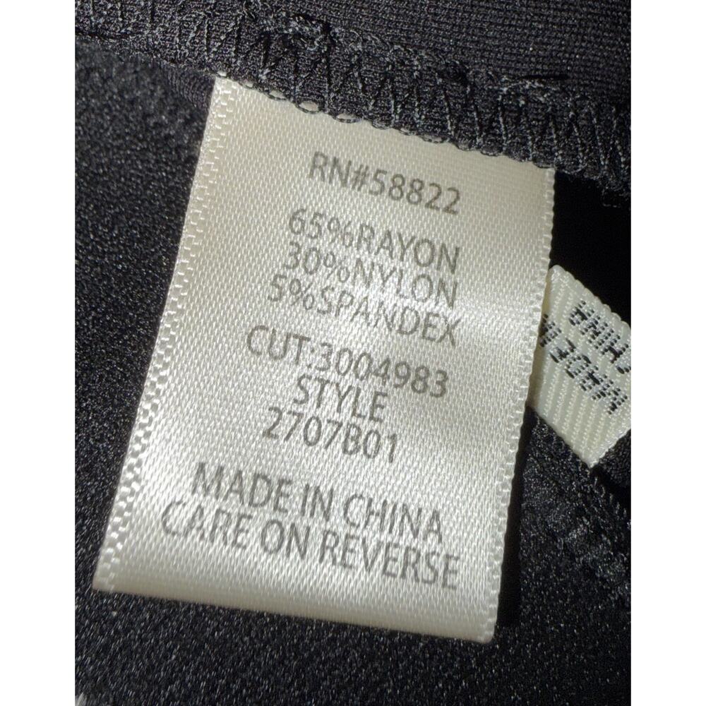 Max Studio Size L Wide Leg Dress Pants Black New with Tags. MSRP $118 - Picture 4 of 6